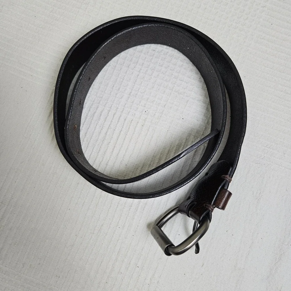 Classic‎ Leather Belt Men's 34/36 Dark Brown